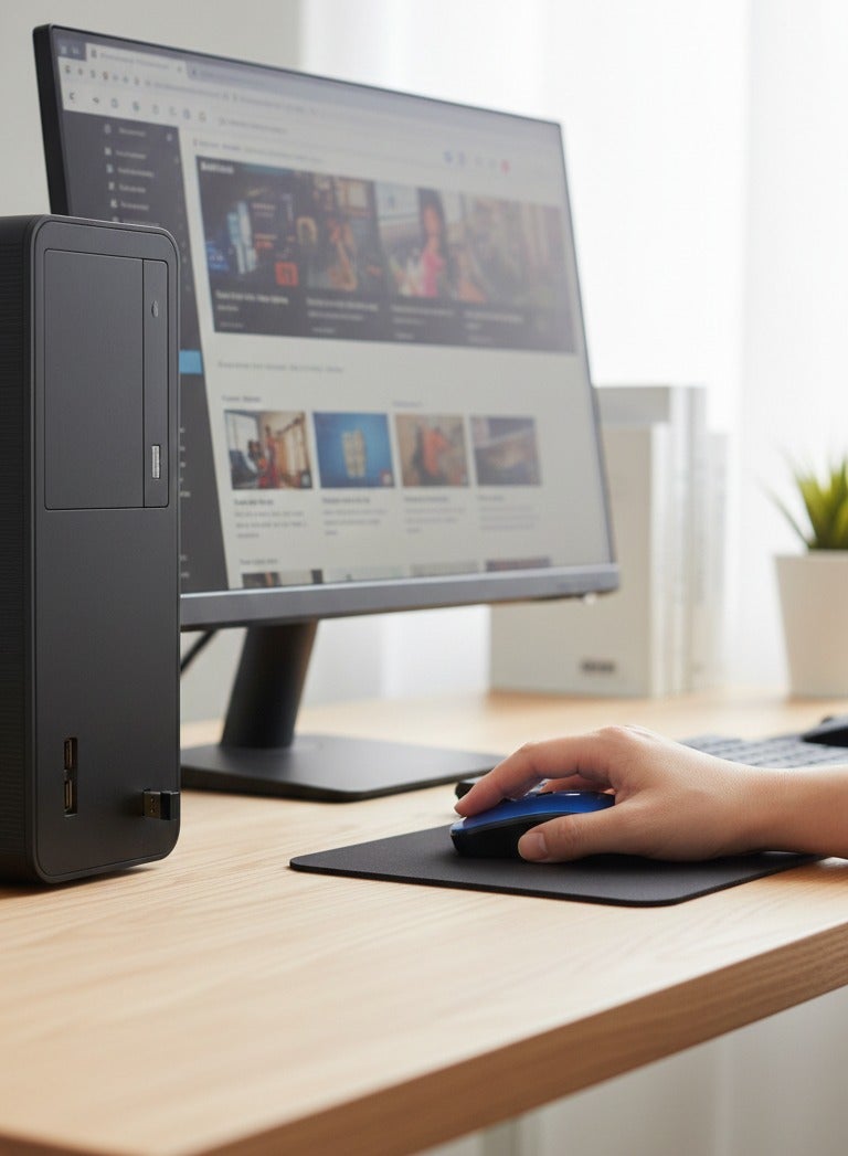 PRITECH 2.4G Universal Wireless Optical Mouse with USB Receiver – High-Precision Portable Mouse for Laptop, Computer, and Smart TV – Ergonomic Design for Home & Office - Image 3